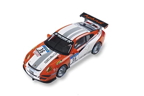 Scalextric - Coche de carreras ORIGINAL - Coche Slot escala 1:32 (SCX Porsche 911 GT3 - Hybrid)