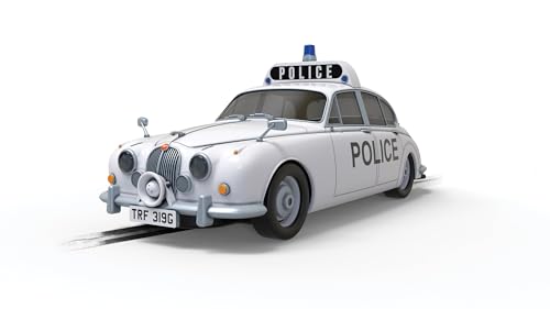 Scalextric Cars - Jaguar MK2 C4420 - Edición Policía - Coche de Ranura de Juguete para Uso en Pistas de Carreras o Set - Ideas de Regalo para niños pequeños y niñas de 5 años Accesorios