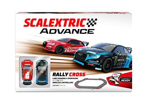 Scalextric - Circuito ADVANCE - Pista de Carreras Completa - 2 coches y 2 mandos 1:32 (Rally Cross)